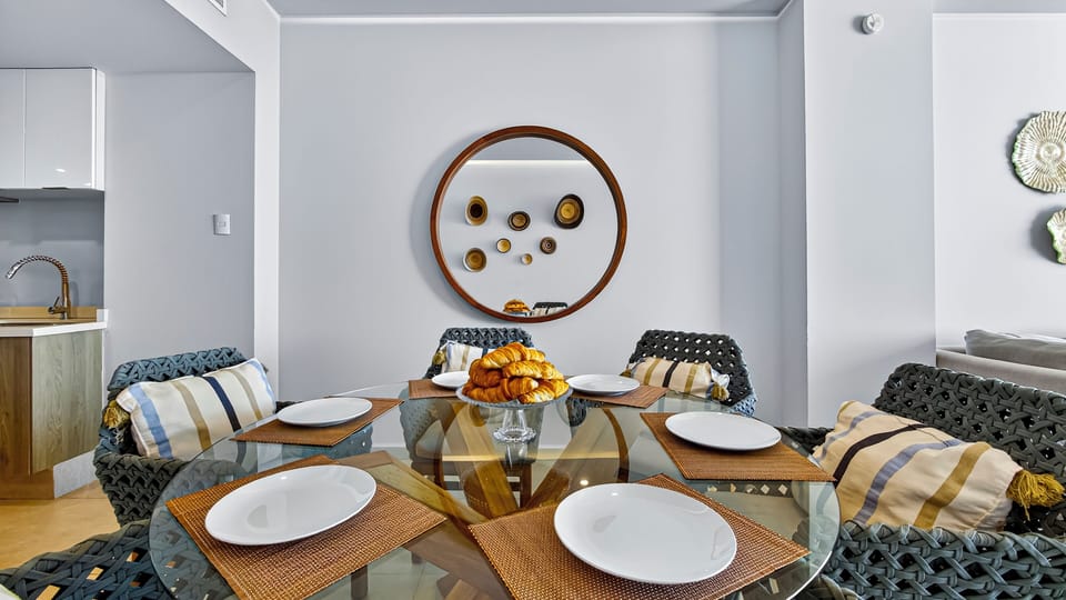 Comfort Condo, 2 Bedrooms, Balcony, Beach View | Living area | 43-inch Smart TV with cable channels