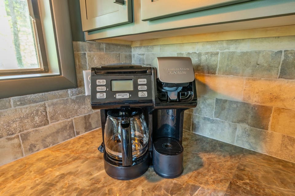 The dual use coffee maker is great for those who have different preferences.