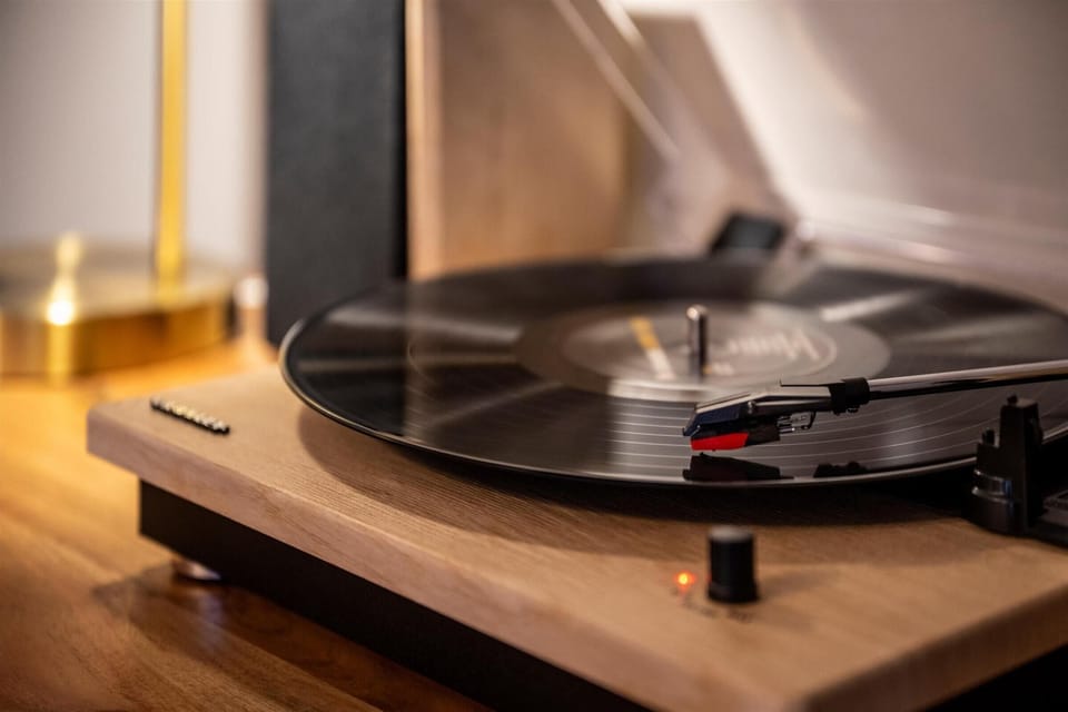Vintage style record player for relaxing vibes