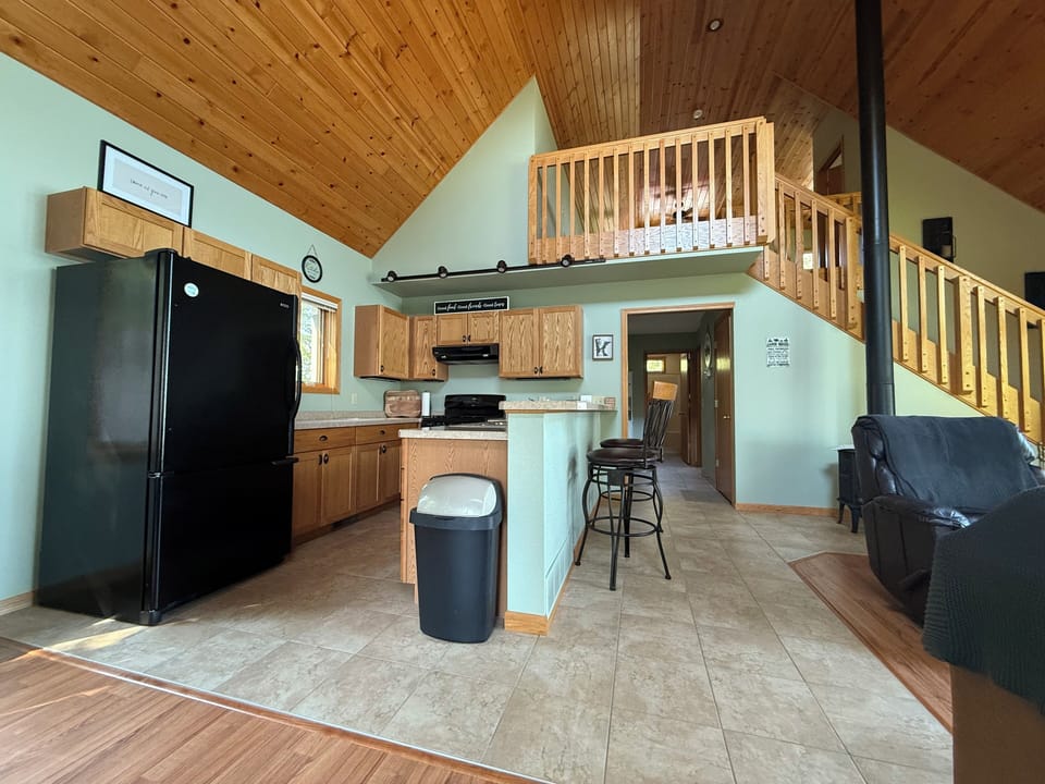 Another view of the kitchen area