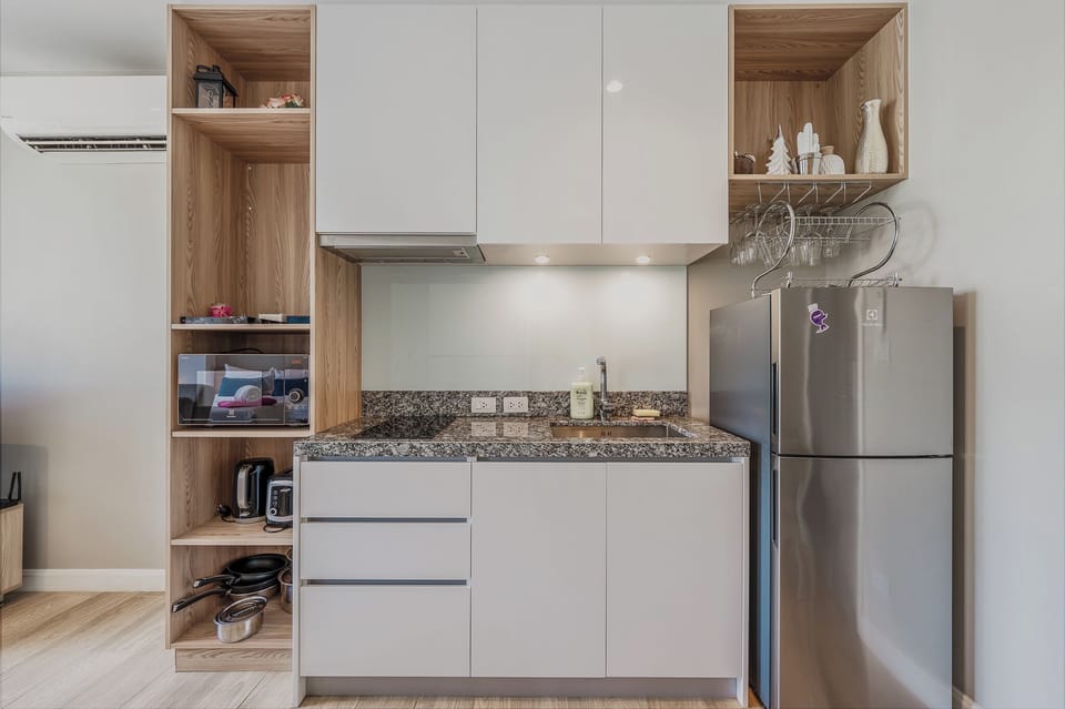 Apartment, Balcony | Private kitchen