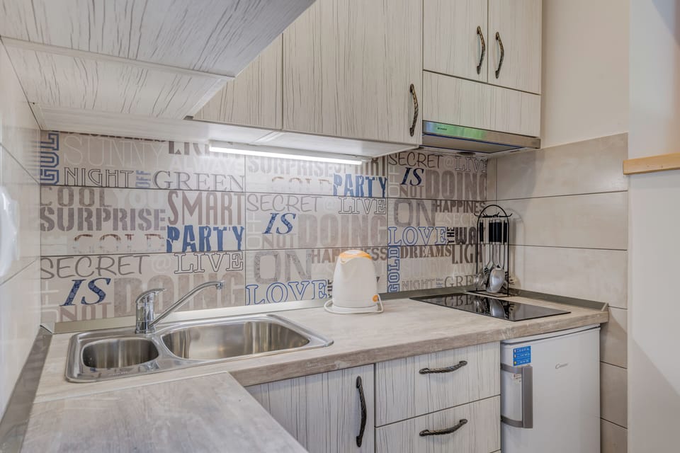 Studio | Private kitchen | Mini-fridge, microwave, stovetop, electric kettle