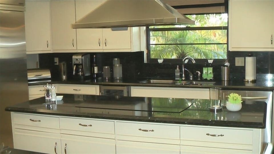 Kitchen with induction stove