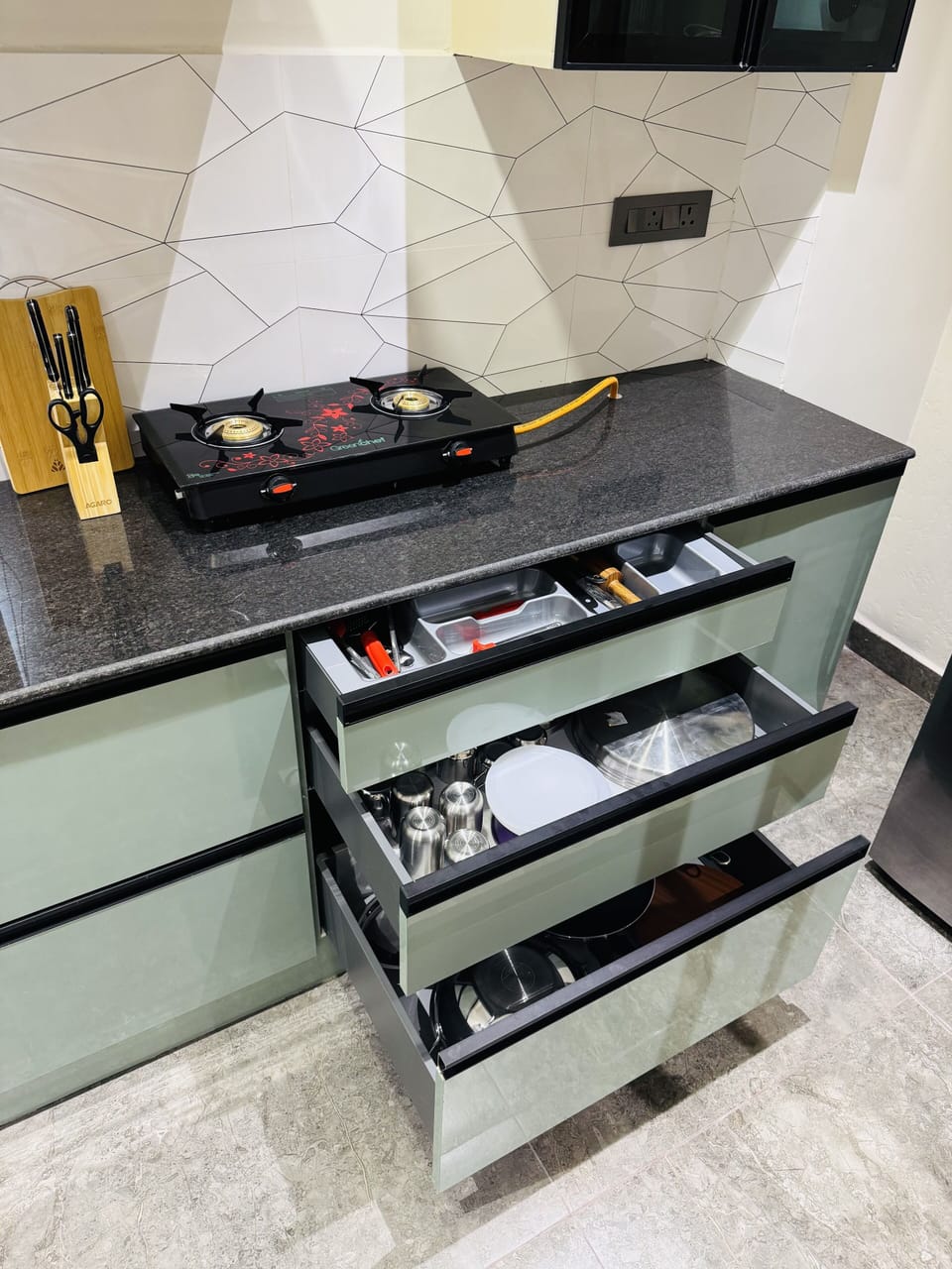 Deluxe Apartment, 1 Bedroom | Private kitchen