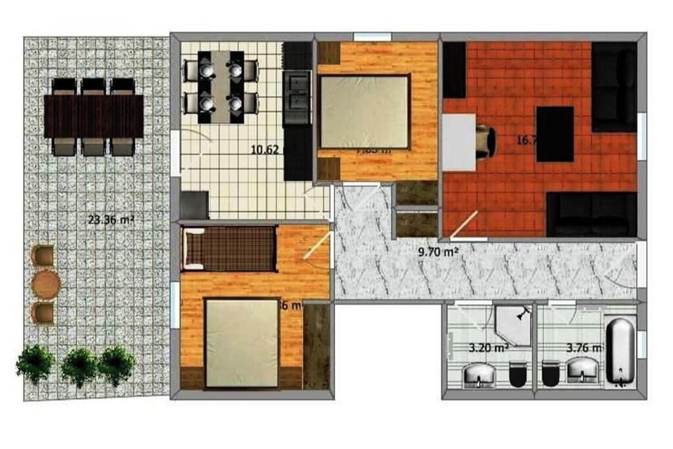 Tlocrt apartmana