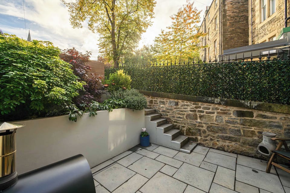 Garden and patio