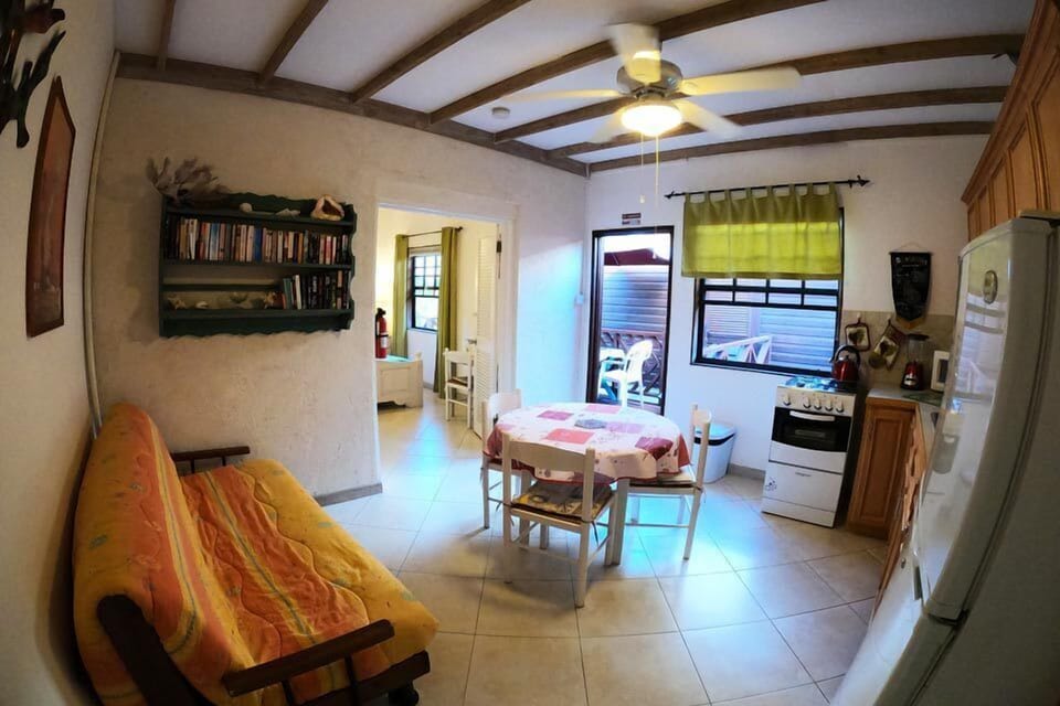 Apartment, 1 Bedroom, Kitchen, Partial Sea View | Private kitchen | Fridge, microwave, coffee/tea maker, toaster