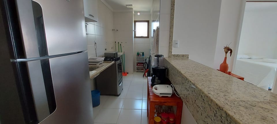 Basic Apartment | Private kitchen | Fridge, microwave, blender, cookware/dishes/utensils