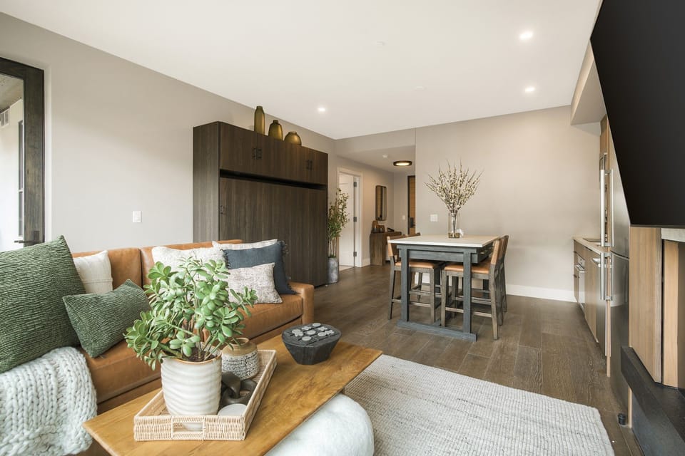 Open dining area ideal for meals and easy evening conversations