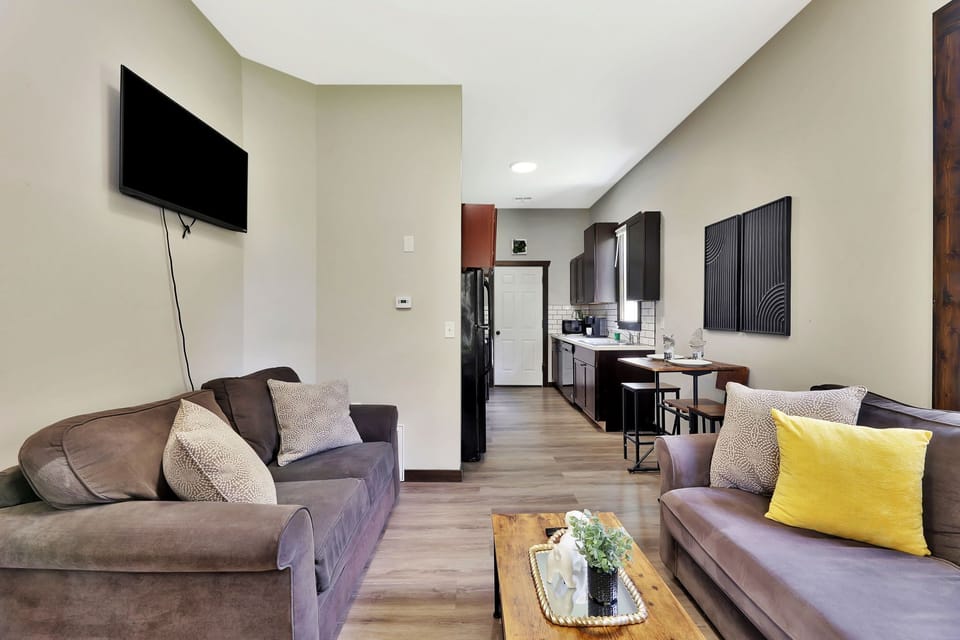 Open concept living areas.