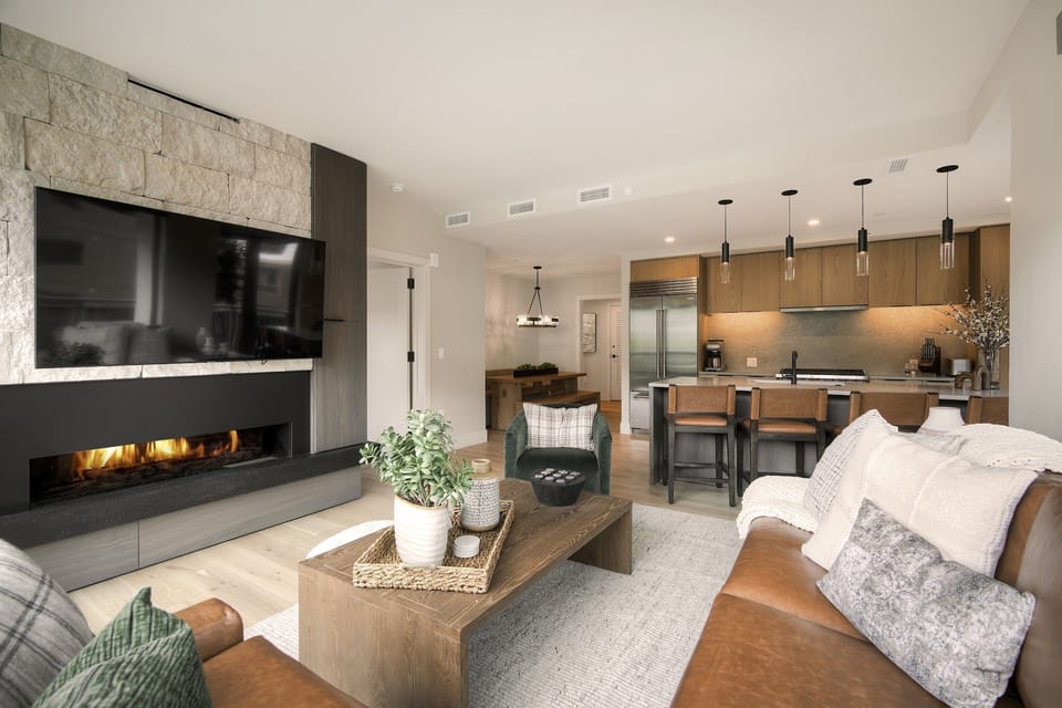 Inviting living room filled with natural light and sophisticated furnishings