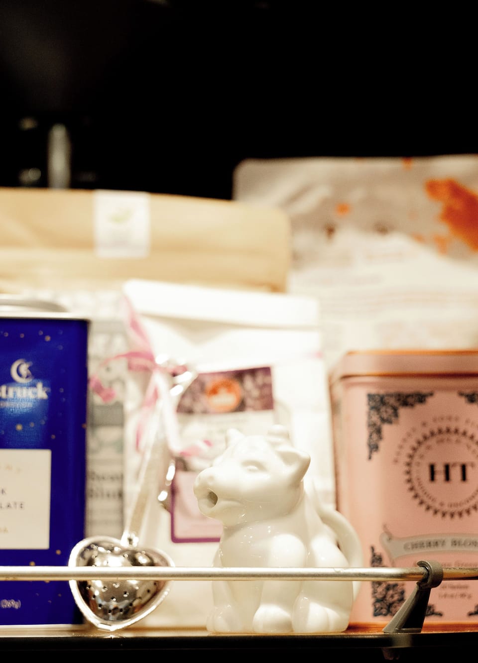 Cozy up with tea, hot chocolate or coffee.
