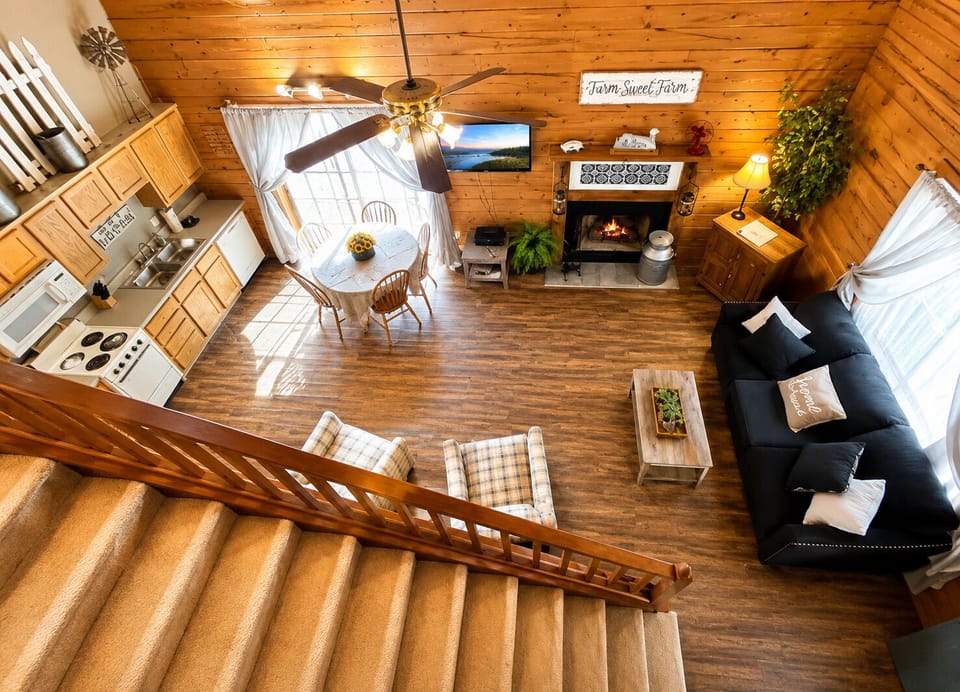 A warm, inviting space for relaxing, laughing, and spending time together.