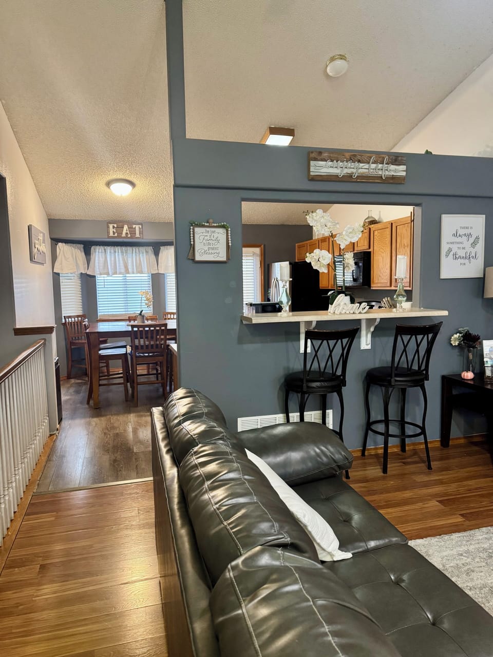 This is the welcoming view as you step inside from the front door.