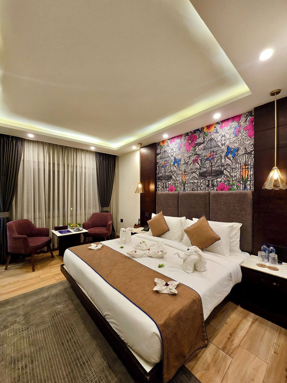 Deluxe Double Room, Patio, Courtyard View | In-room safe, soundproofing, iron/ironing board, free WiFi