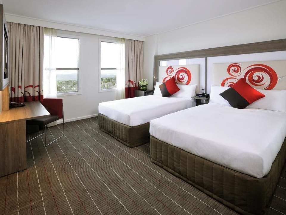 Standard Double Room, 2 Double Beds | Premium bedding, in-room safe, desk, blackout drapes