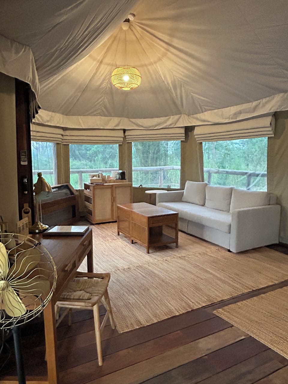Serenity One Bedroom Tented Villa | Living area | Smart TV