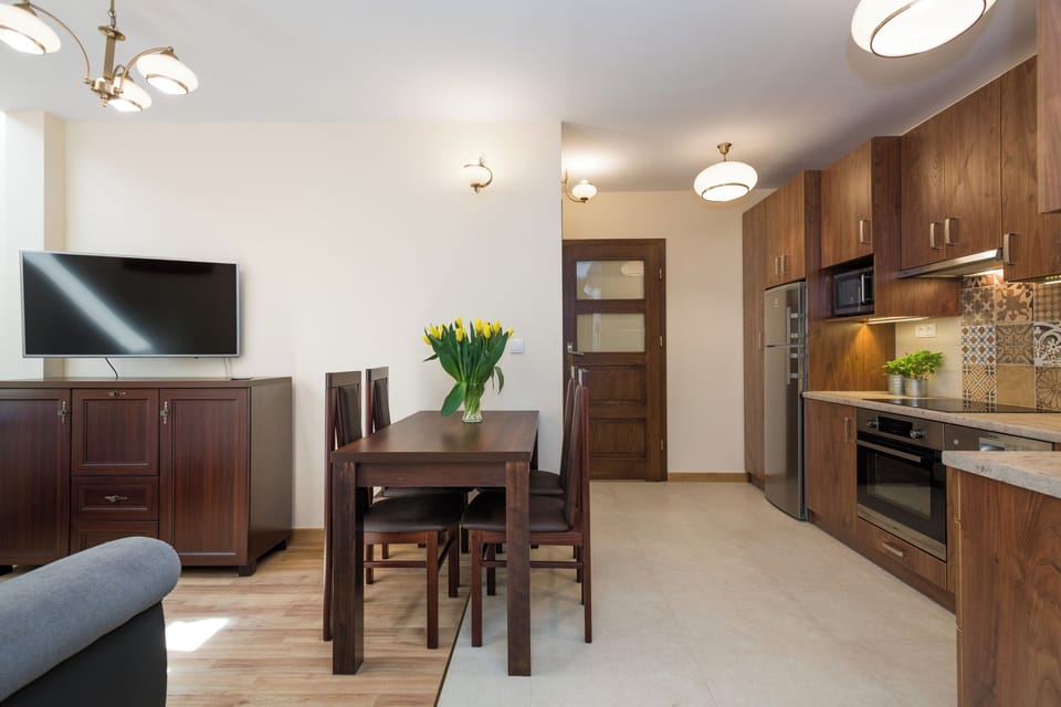 dining area and kitchen