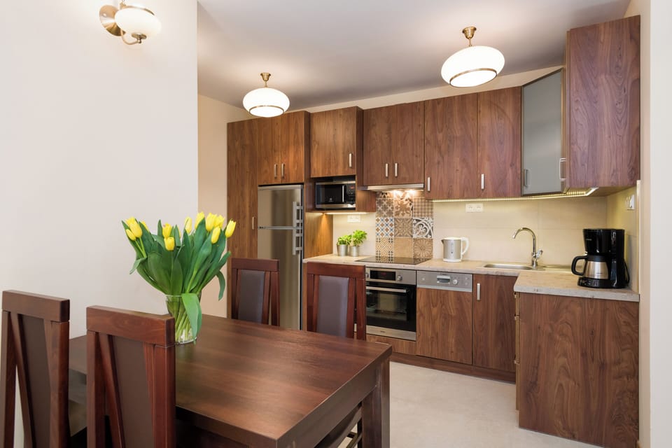 dining area and kitchen