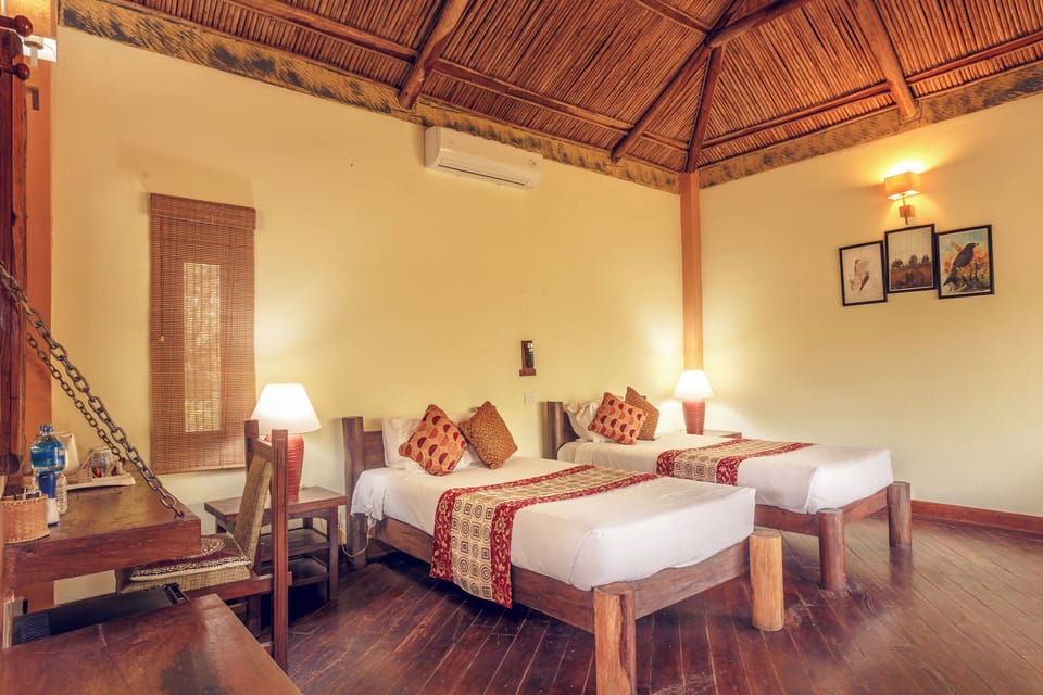 Deluxe Double or Twin Room, Balcony, Garden View | Laptop workspace, free WiFi