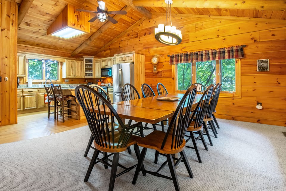 Dining area with seating for 10