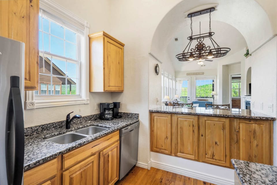 The inviting kitchen offers ample space & all the comforts of home​