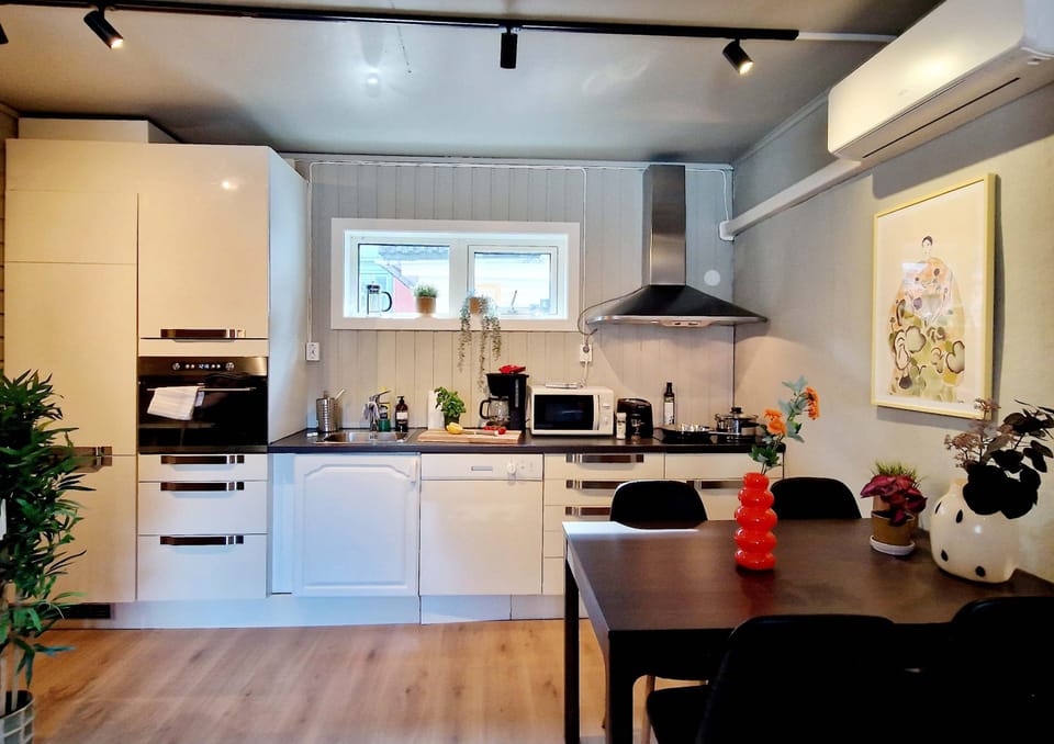 Fully stocked kitchen