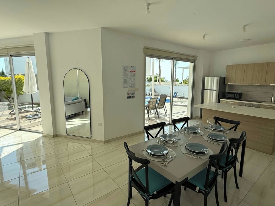 Spacious dining area