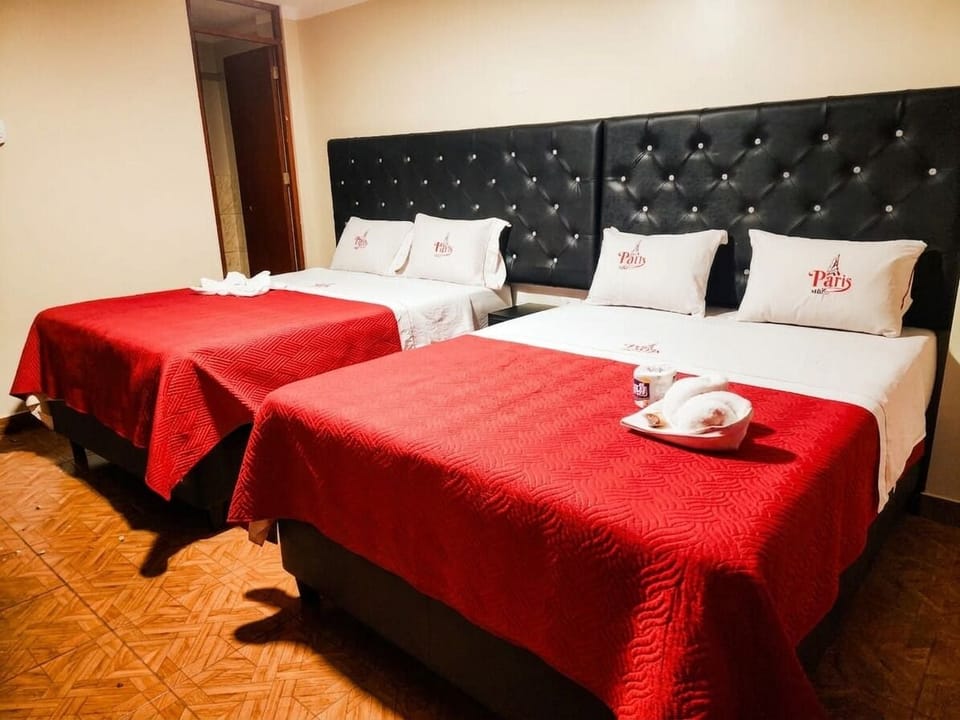 Family Twin Room, 2 Queen Beds, City View | Premium bedding, memory foam beds, laptop workspace