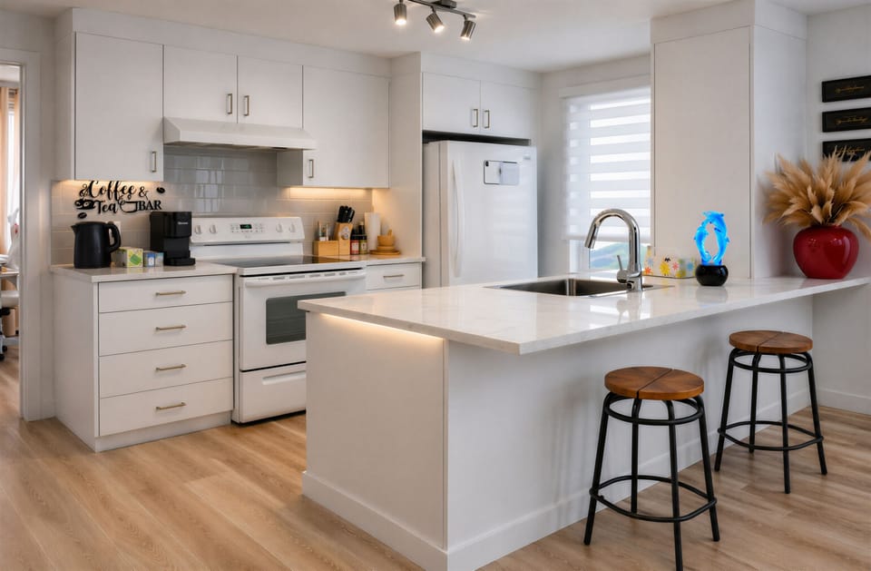 Bright, welcoming kitchen perfect for cooking and creating memories.