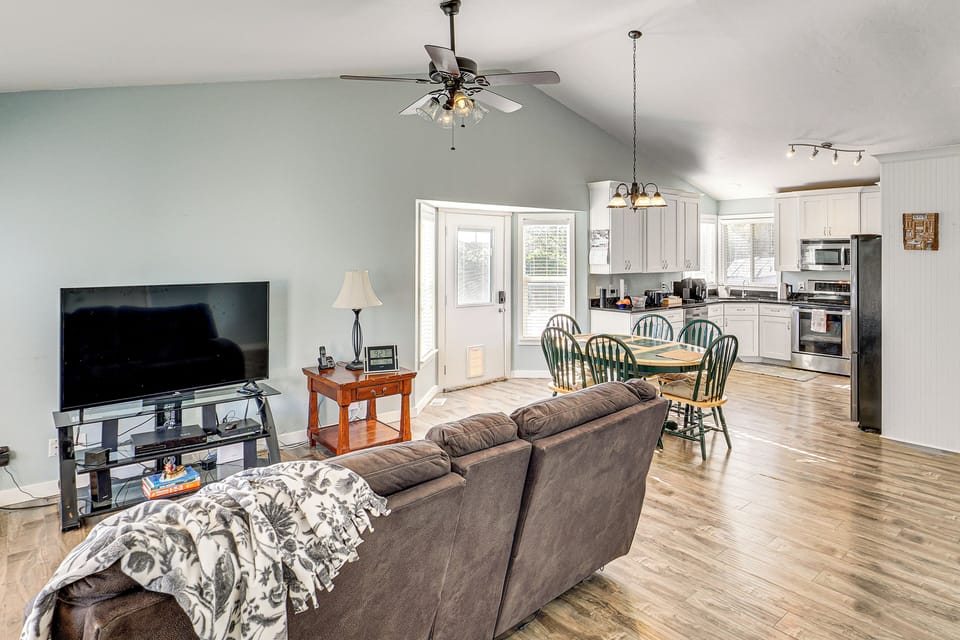 Property Interior | 2-Story Home | Free WiFi | Central A/C & Heating