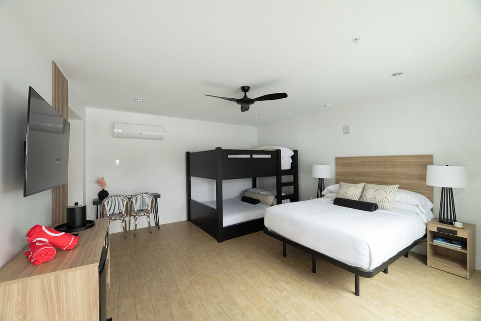 Unit with King size bed and Bunk bed