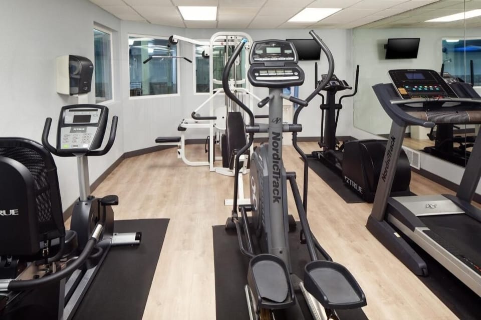 Recharge your routine with cardio and strength equipment onsite.