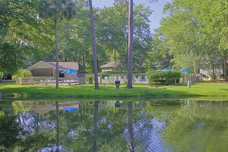 Stroll through lush lawns and enjoy the quiet surroundings.