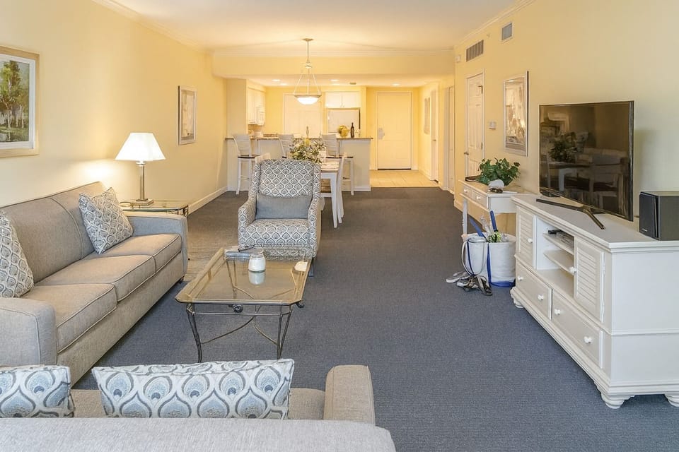 Stretch out in the roomy lounge with open, airy comfort.