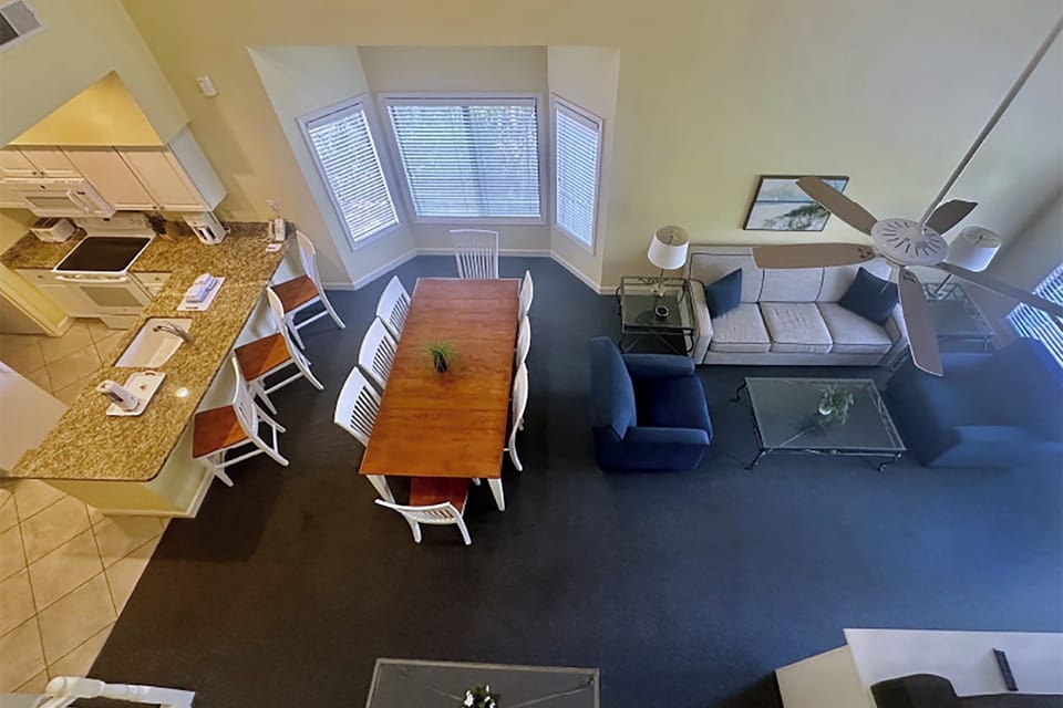 See the full open layout at a glance from above.