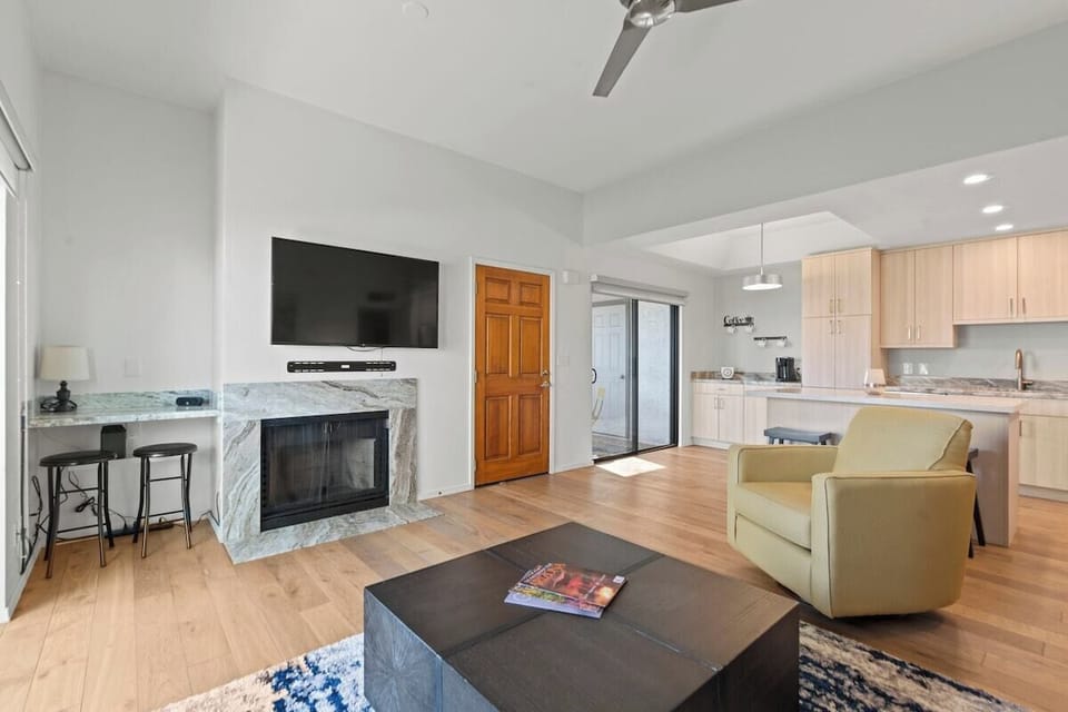 Living Room with TV & Modern Furnishings
