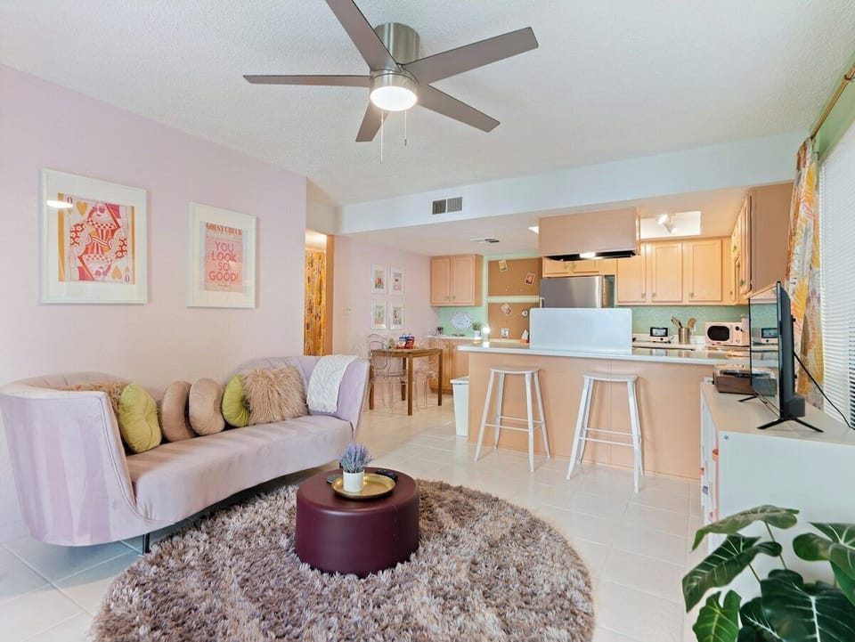 Kick back on the sofa, catch up on your favorite shows on the smart TV, or simply enjoy the company of friends and family in this inviting space.