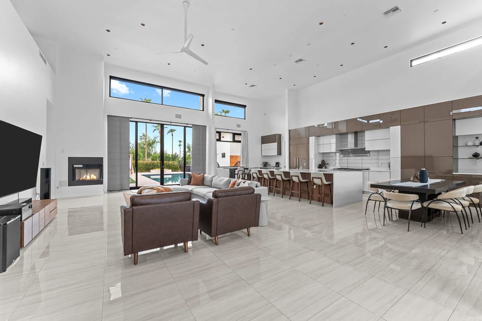 Walking into the open Living Area