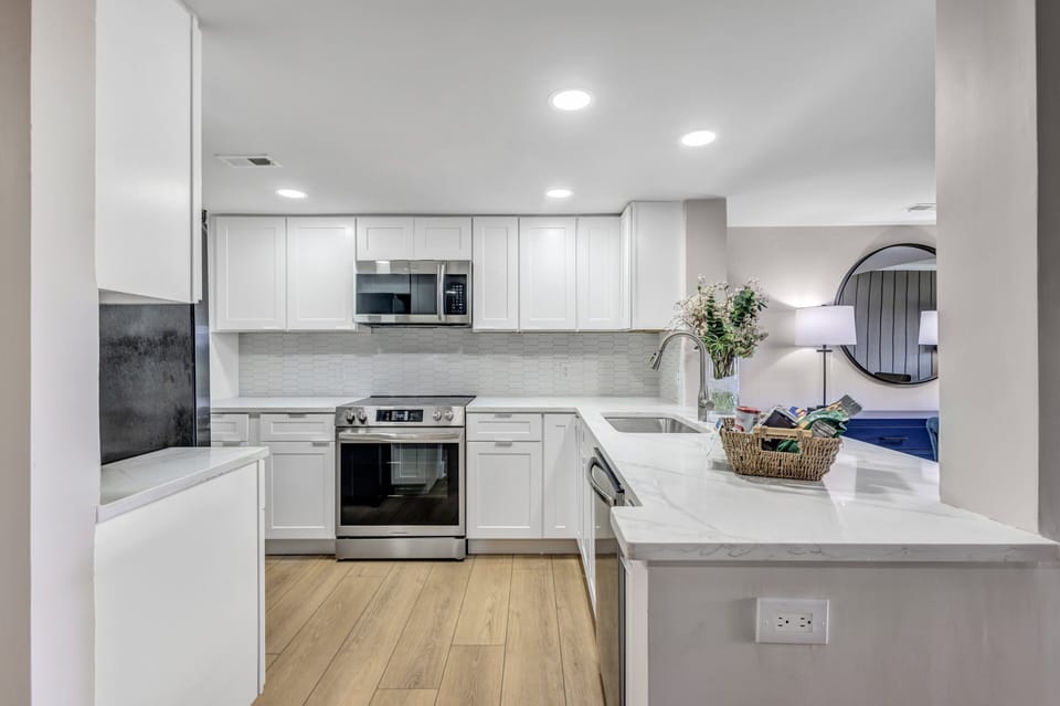 Everything necessary to cook and serve meals