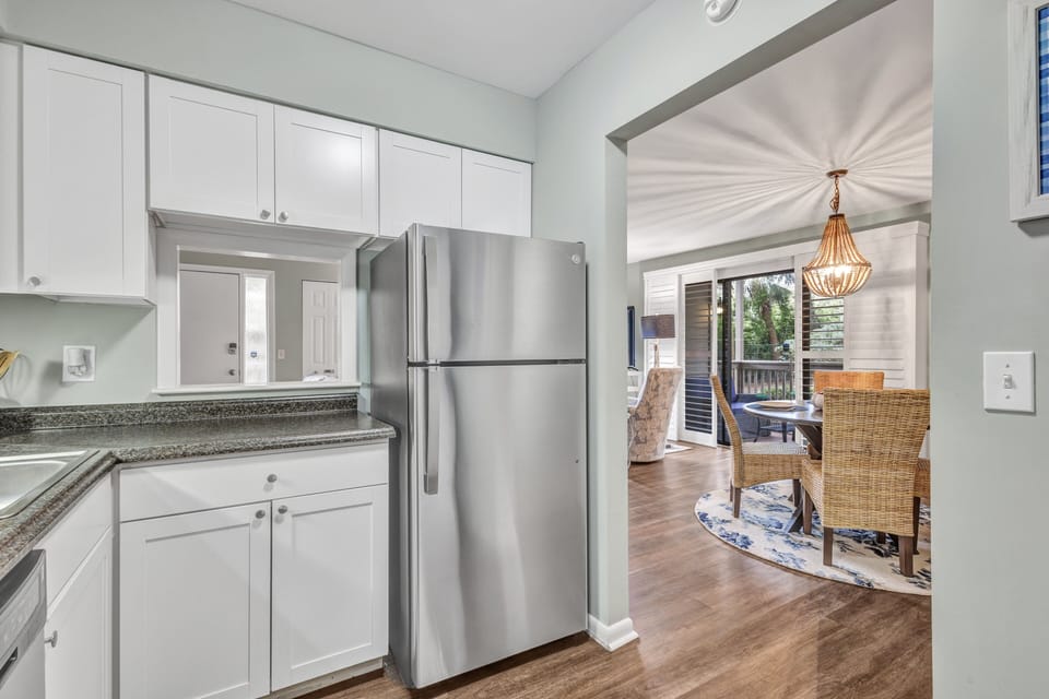 Functional kitchen with everything necessary to cook and serve meals