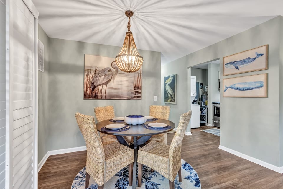 Dining table with seating for 4