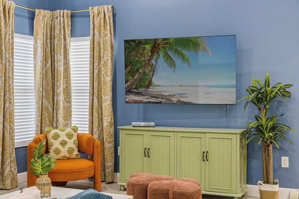 This corner is made for kicking back after a day of sun and fun.