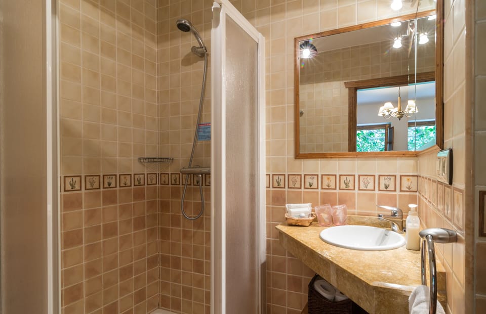 Free toiletries, hair dryer, towels, soap