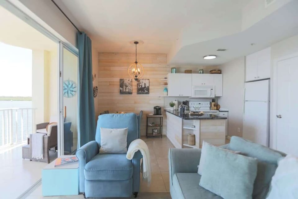 Open-concept design flows seamlessly into the kitchen and dining area.