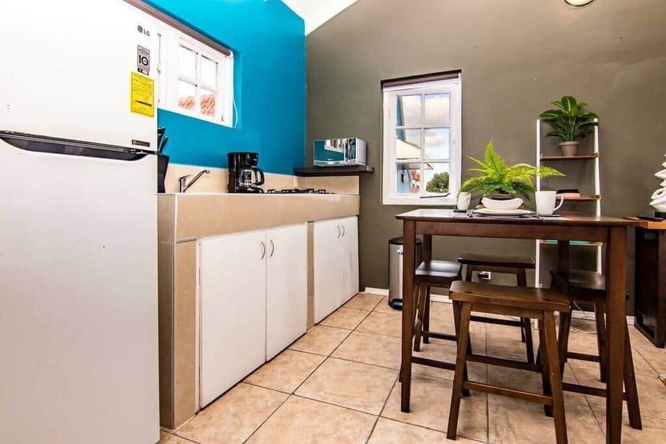 Dining room and kitchen