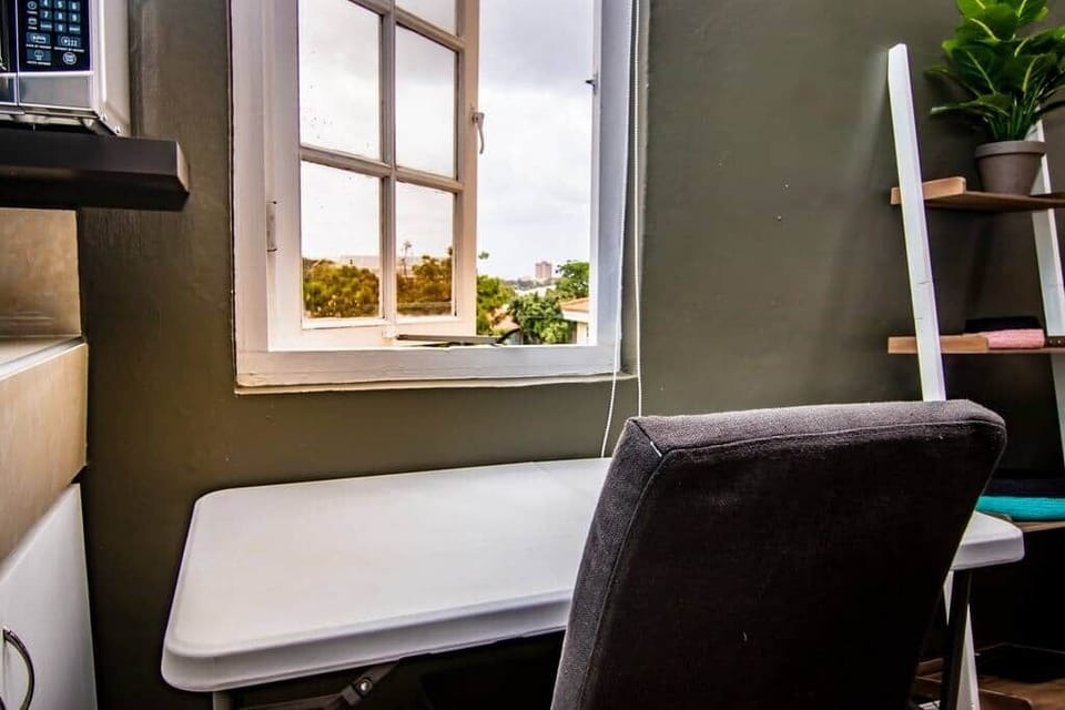 Folding table available which can be used as a makeshift working space