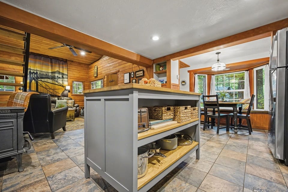 Open kitchen — everything connects.