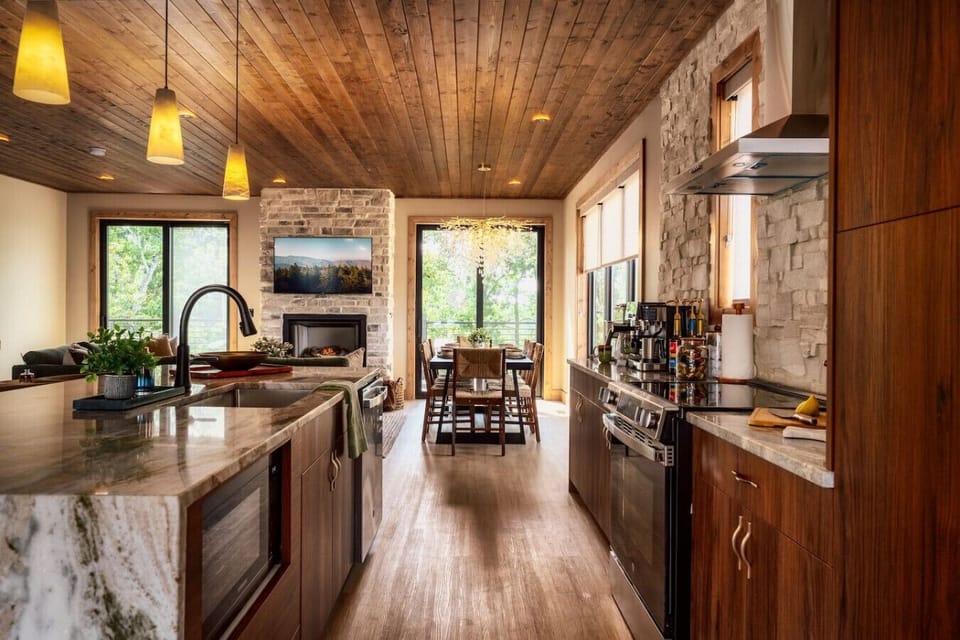 A fully stocked kitchen with everything you could need to cook while on vacation!