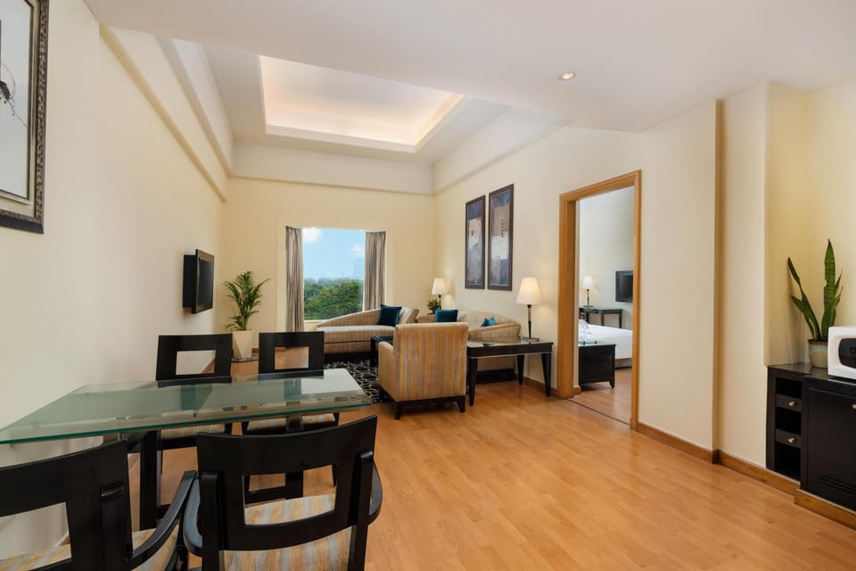 Suite (1) | Living area | 48-inch LCD TV with satellite channels, TV, DVD player